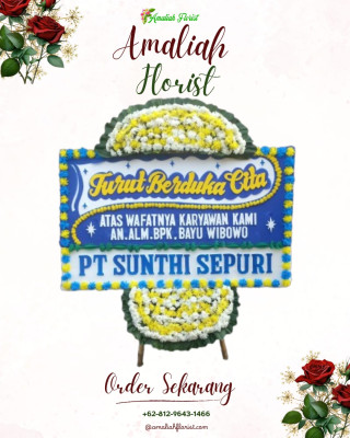 Papan Bunga Duka di Tangga Jaya