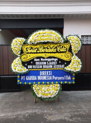 Papan Bunga Duka di Tangga Jaya