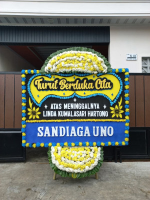 Papan Bunga Duka di Tangga Jaya